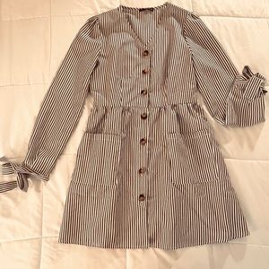 Striped Dress with Pockets, Women’s Small